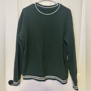 Goodfellow & Co Green Ringer Crew Neck